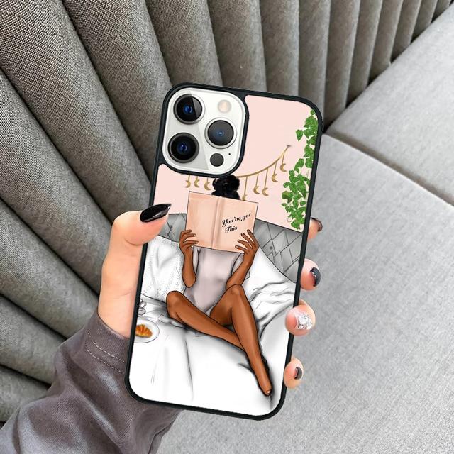 Girl Boss Pink Women Cartoon phone Case Cover For iPhone 17 Air 16 15 14 Plus apple 16 11 12 13 Pro Max coque