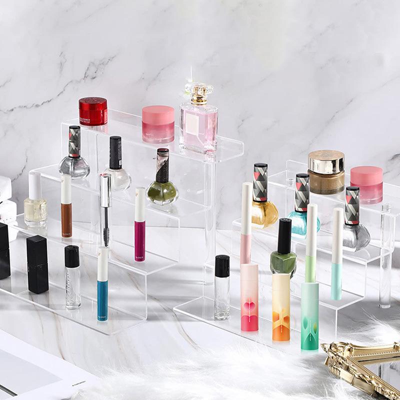 1шт прозрачная стойка для хранения куклы акриловый кекс 3-4 ярусная витрина