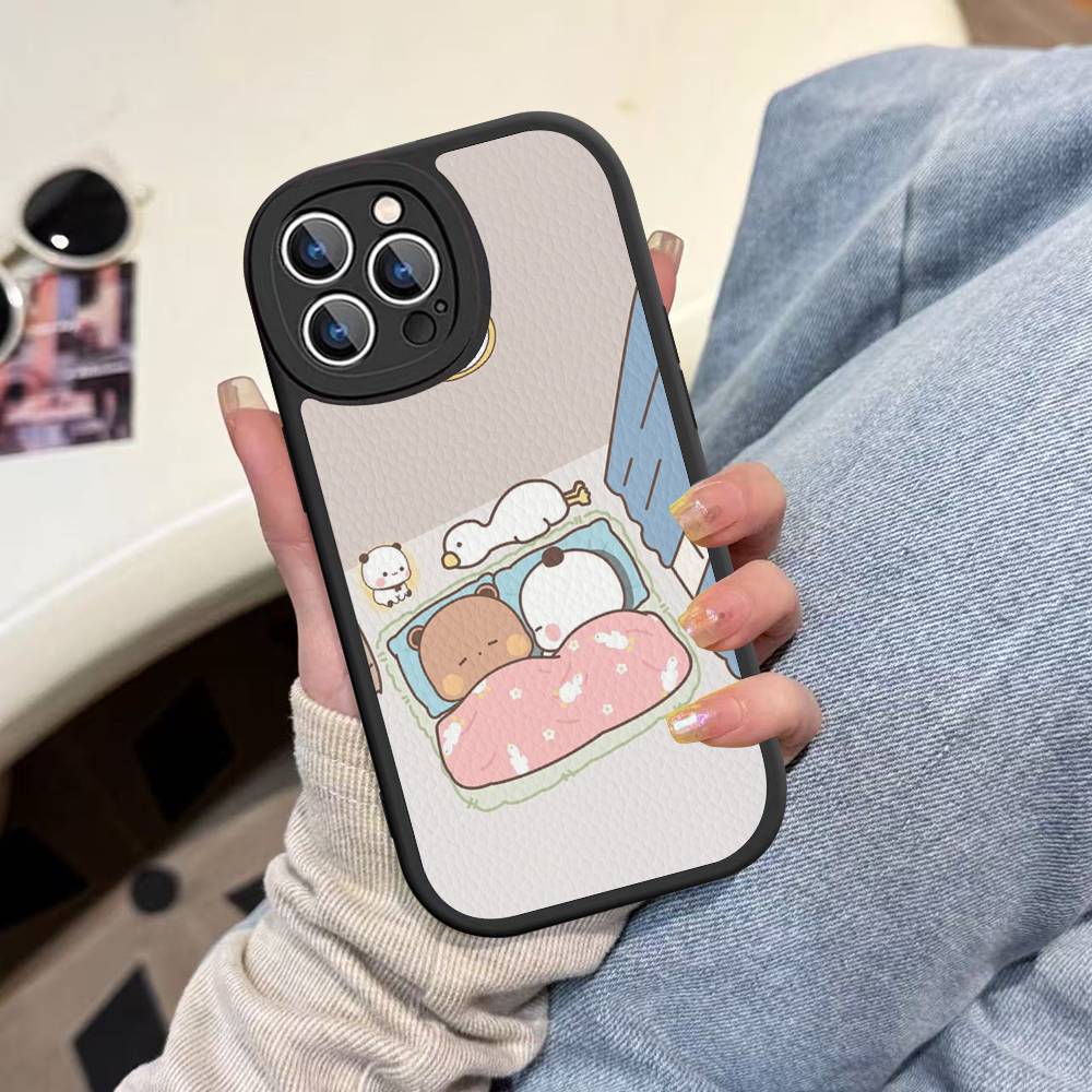 Чехол для телефона BuBu And DuDu для IPhone 16 15 14 11 12 13 Pro Max Plus Задняя крышка из кожи