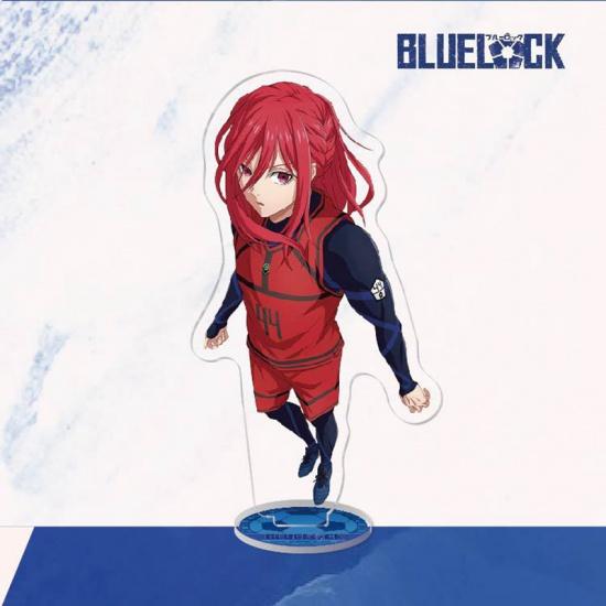 Модель подставки с синим замком, брелок для ключей Isagi Yoichi Bachira Meguru Kira Ryosuke Chigiri Hyoma, украшение для стоящего знака