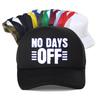 Кепка с буквенным принтом "No Days Off" для мужчин, простая, модная, летняя, дышащая, тракер, регулируемая, snapback
