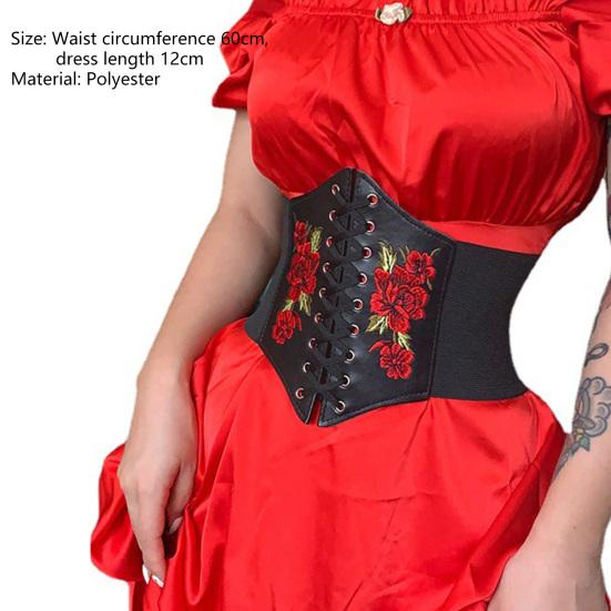 Короткий корсетный бюстье приталенного кроя на шнуровке с розовым дизайном женский корсет для вечеринки