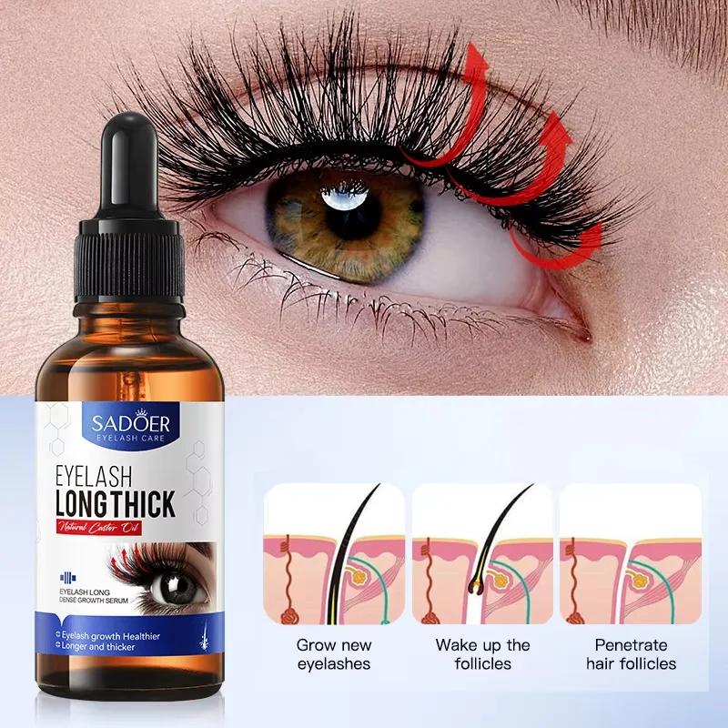 Сыворотка для роста ресниц Быстро 7 дней Усилитель ресниц и бровей Более длинные Пухлые Более густые Косметика для глаз