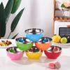 304 Stainless Steel Double-Layer Insulated Children's Bowl - Creative Design for Noodles, Soup, Rice - Colorful Household Lily Bowl.