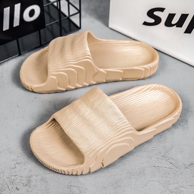 Модные мужские тапочки для дома, пляжные тапочки на платформе, женские нескользящие банные тапочки для отдыха на открытом воздухе, мужская летняя обувь 2024 года, унисекс, домашние тапочки