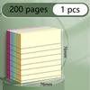 100/200 страниц блокнотов из бумаги для липких заметок с горизонтальными линиями, большие студенческие офисные блокноты для заметок, конспект статьи