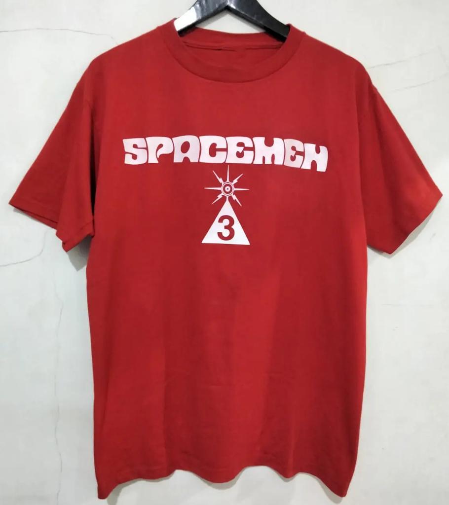 NEW Spacemen 3 Band Short Sleeve Heavy Cotton Red T Shirt S-5XL CM552
