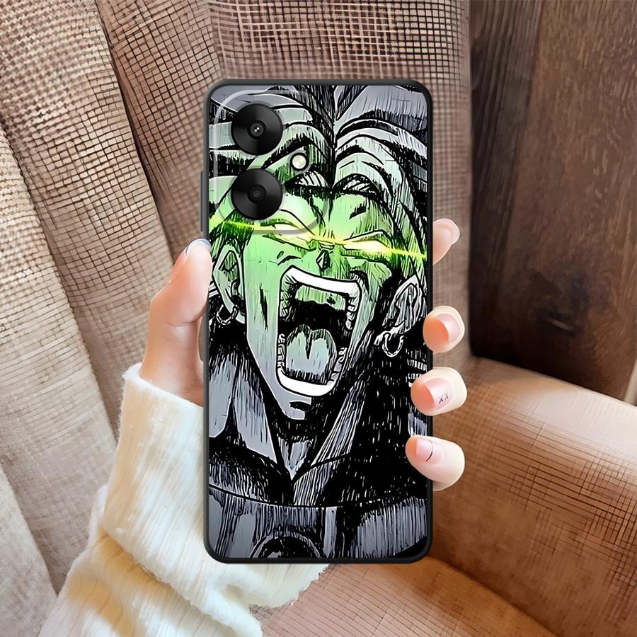 Чехол для телефона Xiaomi Redmi A1 A2 Plus A4 K40 K80 Pro 9 12C 10 A5 13C A3 14C с рисунком из аниме D-Dragon Ball Сон Гоку, Черный Мягкий