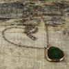 Moldavite Pendant Electroformed Copper Pendant Natural Gemstone Pendant Copper Jewelry Gift For Mom Electroformed Jewelry Handmade Pendant