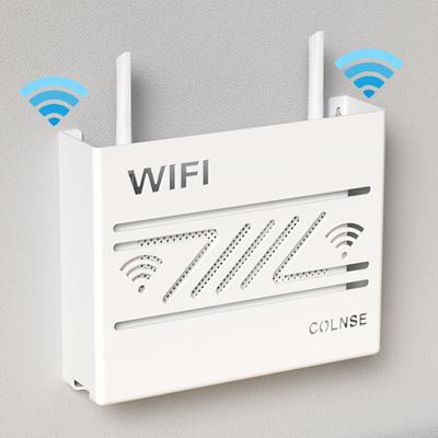 Настенное крепление Wi-Fi маршрутизатора Коробка Современная полая рассеивающая тепло многофункциональная ТВ-приставка Держатель для хранения Органайзер Стойка Товары для дома