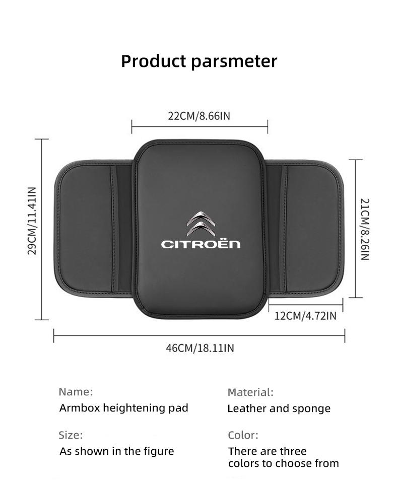 Мягкий коврик-подушка на подлокотник автомобиля для Citroen C4 C3 C5 AIRCROSS C5X e-C4 X e-C3 C-Crosser C-Elysee C4 Cactus C1 Berlingo C6
