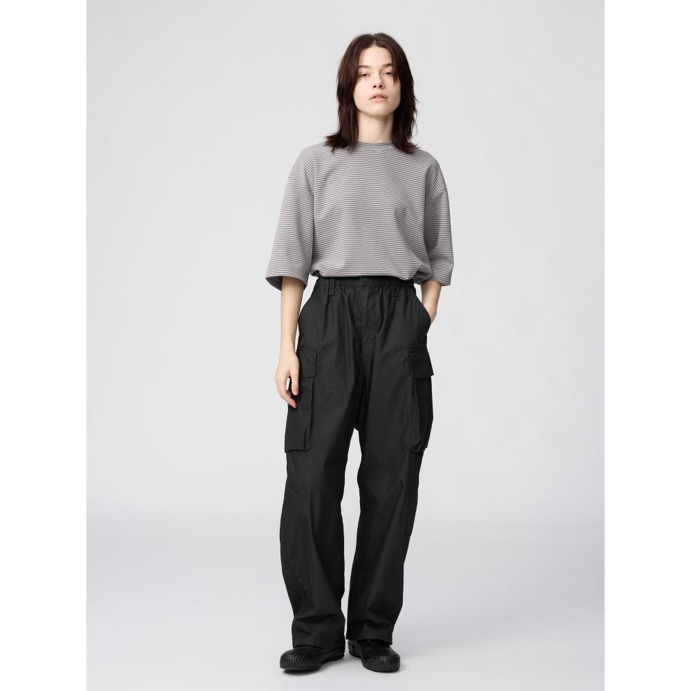 Uniqlo Футболка свободного кроя Airism CoTTon в полоску
