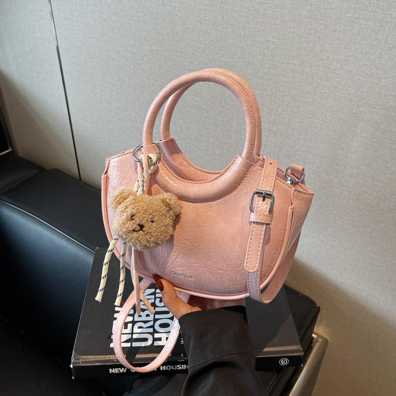 Повседневная простая сумка женская 2025 новая универсальная сумка-мессенджер портативная премиальная сумка-ведро