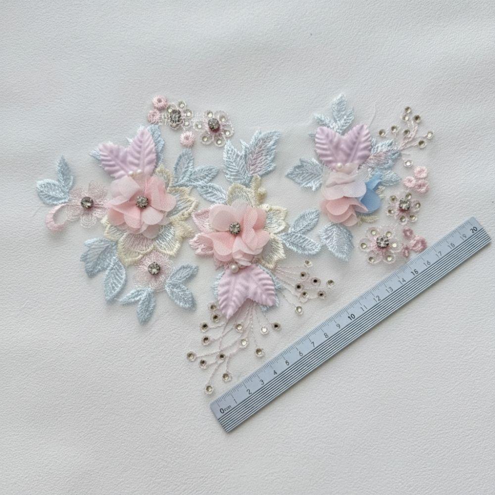 Sequin Embroidery Sequin Applique Patch Lace Fabric Lace Fabric Patch Embroidery Lace Patch