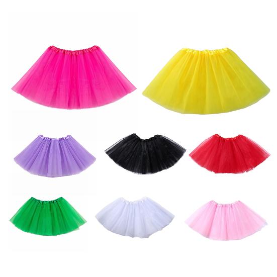 Мини-юбка Сетчатая многослойная А-силуэта Однотонная эластичная с высокой талией Короткая юбка на подкладке Рабочая Повседневная Пляжная юбка