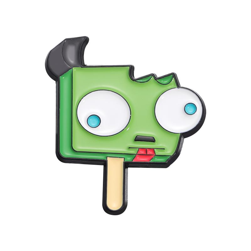 Invader ZIM Enamel Pins Custom Cartoon Dib Pig Brooches Lapel Badges Anime TV Series Jewelry Gift for Fans Friends