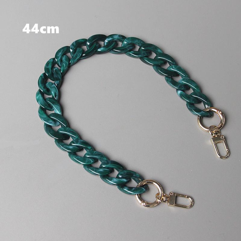 New Fashion Woman Handbag Accessory Chain Detachable Replacement White Beige Red Blue Grey Strap Women Shoulder DIY Resin Chain