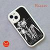 Чехол для телефона Grim Reaper Skull Skeleton Moblie для Iphone 15 promax 12 13 pro 14 Pro mini plus, защитные черные чехлы из овечьей кожи
