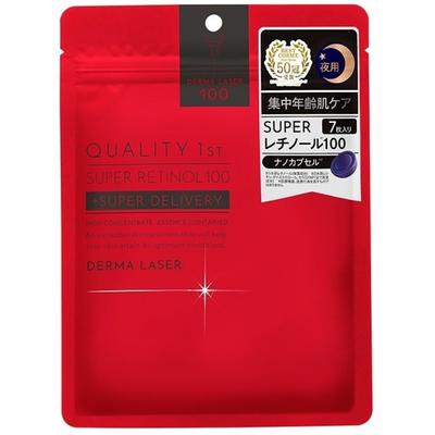 Quality First Derma Laser Супер Ретинол 100 Масок для Лица - Упаковка из 7 штук | Антивозрастной Уход за Кожей