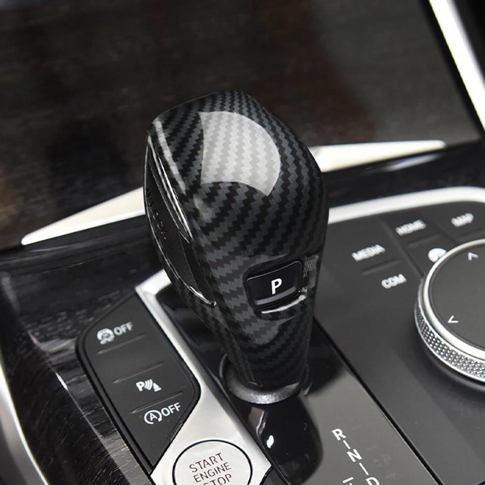 Carbon Fiber Gear Shift Knob Cover Trim for BMW G20 G21 X3 G01 X4 G02 2022 G29 G22 G23 G26 F40 F44 G42 Car Styling Accessories