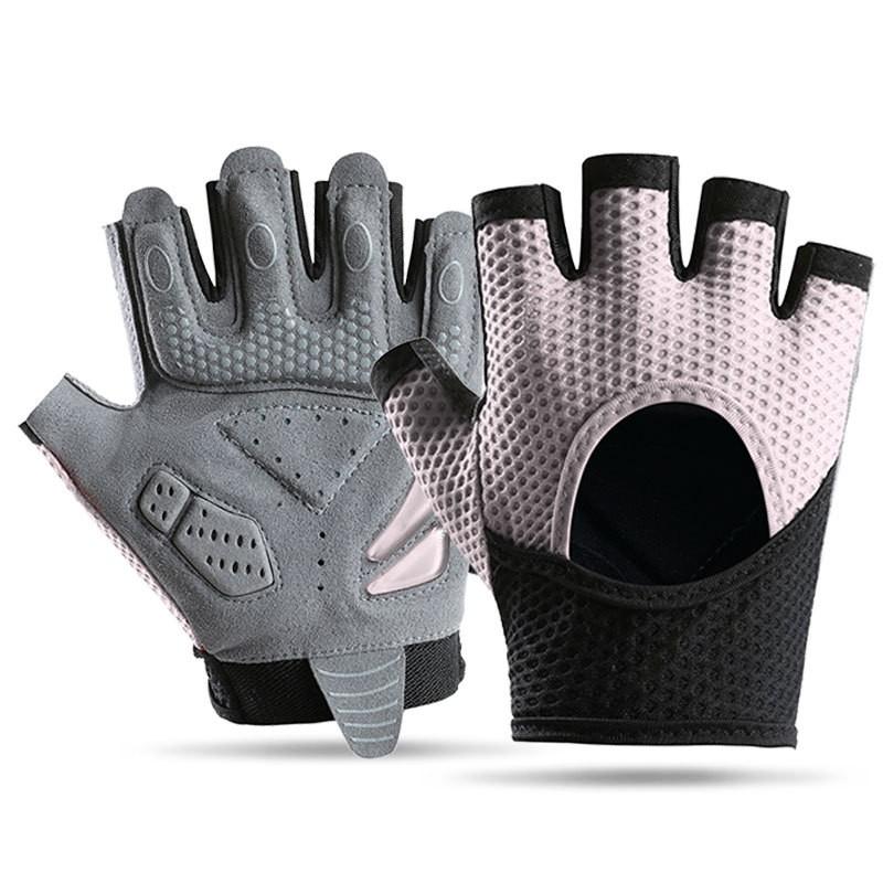 Unisex Half-Finger Gym Gloves Weightlifting Pull-Up Bar Cycling Outdoor Sports Anti-Slip Sweat-Resistant Lightweight