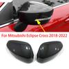 For Mitsubishi Eclipse Cross 2018-2022 Rearview Side Mirror Cover Wing Cap Exterior Door Rear View Case Trim Carbon Fiber