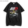 AE86 Japan Anime Initial D T-shirt Unisex Summer Cool Short Sleeves Tshirt Casual Homme T Shirt Racing Drift Car Graphic Cotton Tee