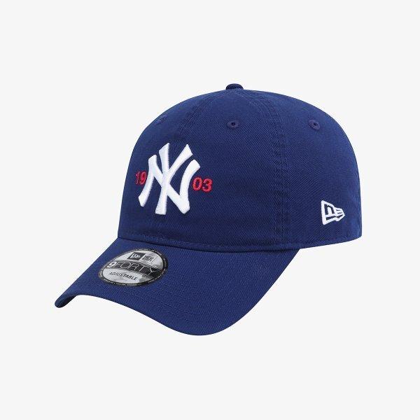 Кепка New Era Mlb New York Yankees, неструктурированная, темно-синяя, 15206352