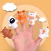 Colorful Mini Animal Hand Puppet Educational Toy Dinosaur Finger Puppet  Parent-Child