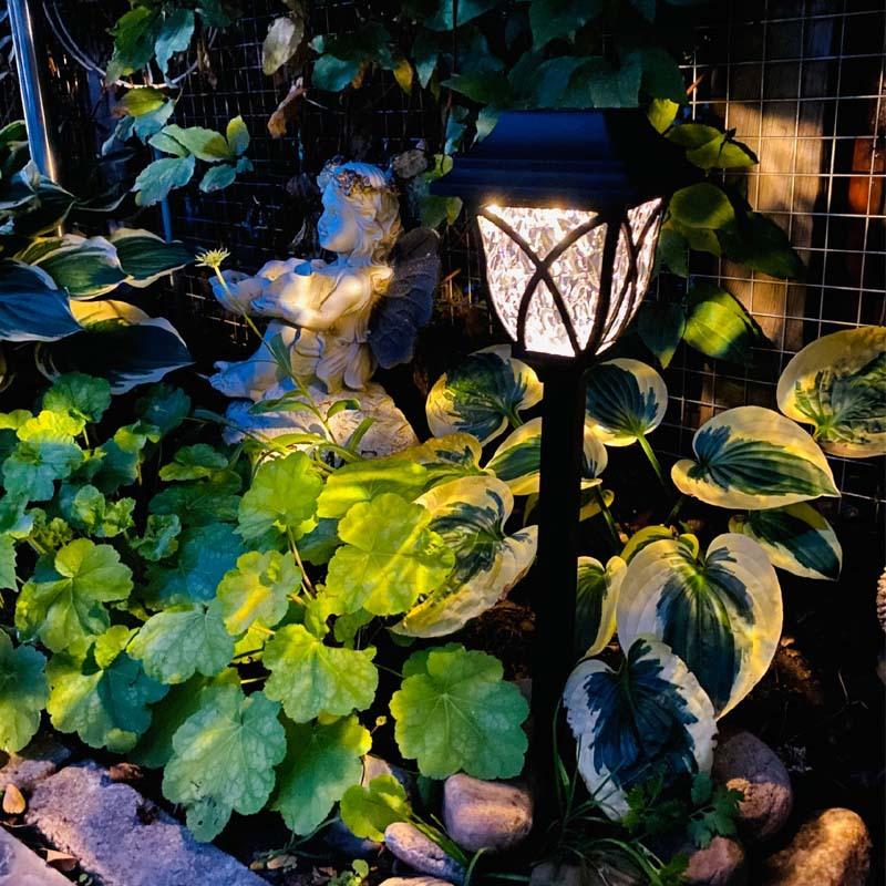 Vogue Yard Газон Ночной светильник Газонный светильник Освещение дорожек на солнечных батареях Водонепроницаемый светодиодный ландшафтный декор Внутренний двор Сад