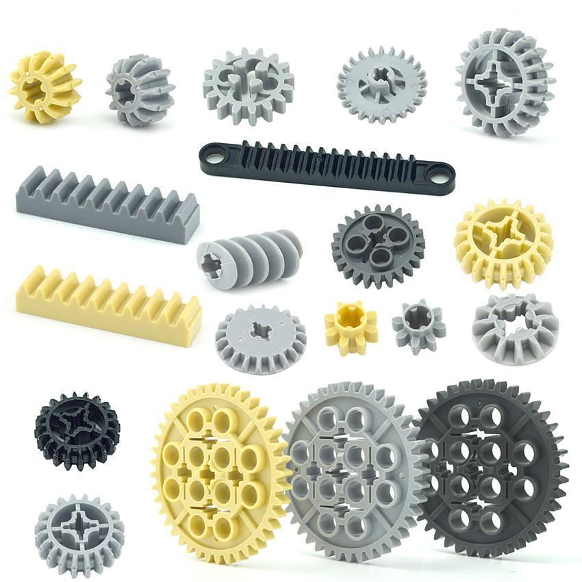 Технические детали: Червячная рейка, Ось, Классический дифференциал, MOC Модель вагона поезда, Крана, DIY Строительные блоки, Игрушки 32494