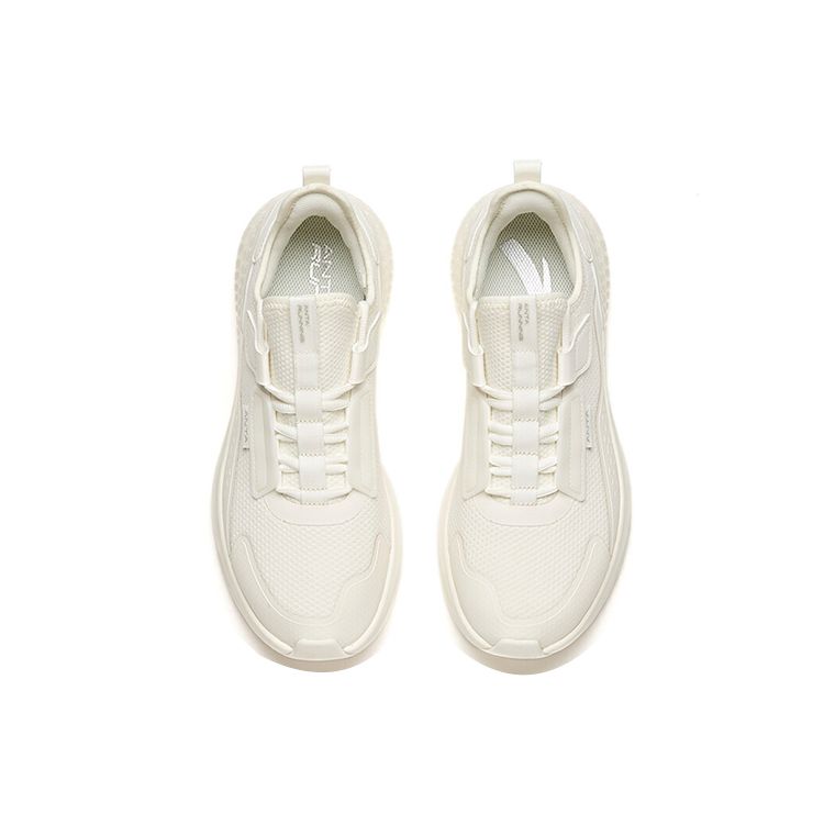 Anta C37 Series Non-Slip Shock Absorbing Wear-Resistant Low-Top Running Shoes Men Sneakers Ivory-White 912035532-10