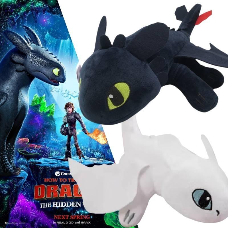 Плюшевая присоска на шлем Беззубика, украшение для мотоцикла, 20 см, черный