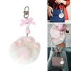 Sweet Cute Plush Cat Paw Keychain Pendant Lovely Hanging Decorations Keyring Charm for Purse Bag Backpack Handbag