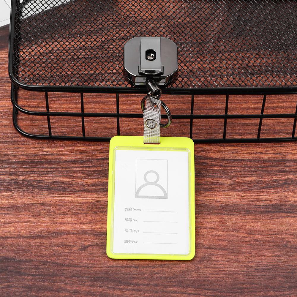 Металлический выдвижной держатель для ID-карты, бейджа, клипса-рулетка, выдвижной брелок для ключей, клипса для шнурка