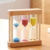1/3/5Min Wood Frame Glass Sand Sandglass Hourglass Timer Clock Time Decor Gift