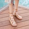 Flat Rubber Roman Style Open Toe Beach Outdoor Ladies Shoes 2025 Luxury Trending Summer Comfortable Casual Daily Women's Sandals