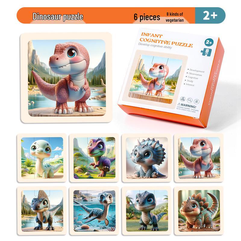 Деревянный развивающий пазл для малышей, 1-5 лет