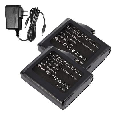 Электрический нагреватель перчаток с двумя аккумуляторами  5000 мАч DC, совместимый с изделиями с электроподогревом XY-8206 (M) - Выход 7,4 В, 7,4 В