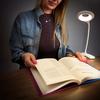 Wireless LED Reading Lamp with Clip and Micro USB Cable, Black – Hurtel Brand