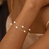 Золотые жемчужные браслеты для женщин, водостойкие, 14K позолоченная НЕРЖАВЕЮЩАЯ СТАЛЬ, изящные жемчужные звенья, браслеты-шармы, подарки