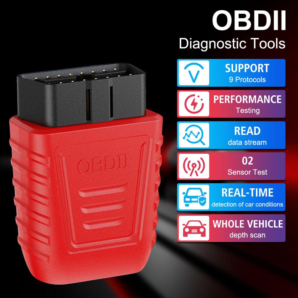 AM2 Считыватель кодов OBD2 Инструмент для диагностики неисправностей автомобиля OBD II Сканер Автоаксессуары Чтение и удаление кодов неисправностей с помощью автоматического сканирования