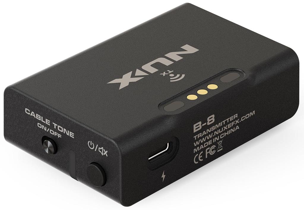 Цифровая беспроводная система NUX ГГц с малой задержкой ЖК-дисплей с высоким разрешением Функция распределительной коробки DI OUT 2.4 гитара/бас Встроенный тюнер/усилитель 2,5 мс