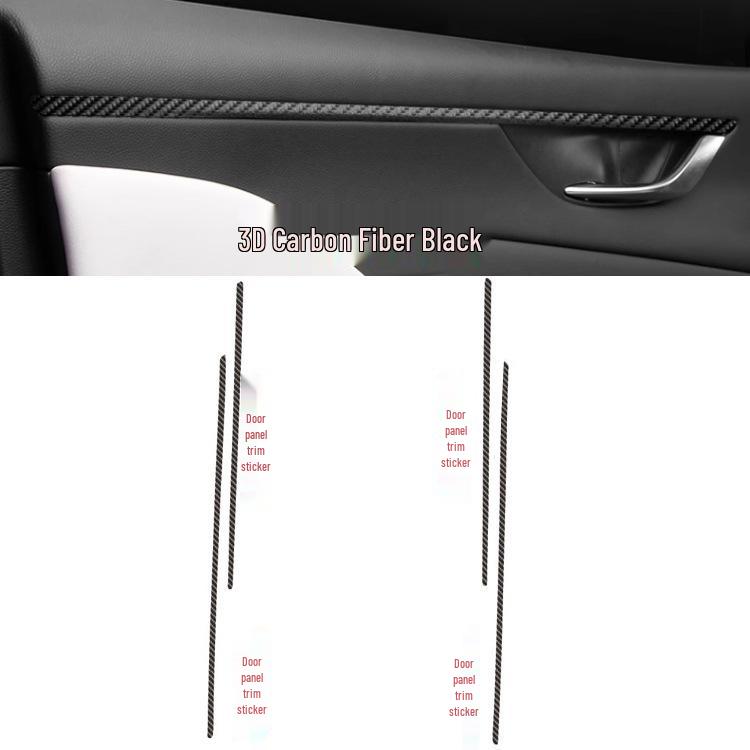 Carbon Fiber Wrap Interior Trim Kit: Fits 22 Beijing Cube Models - Console, Gear, and Door Panels