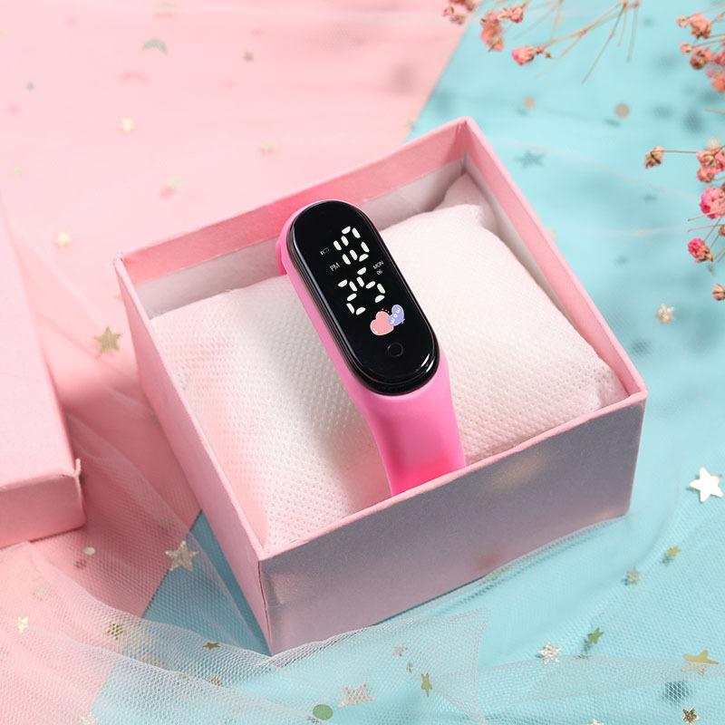 Основная мода Reward детские часы школьные студенческие светящиеся светодиодные часы детские электронные часы для девочек мальчиков часы Love Unique