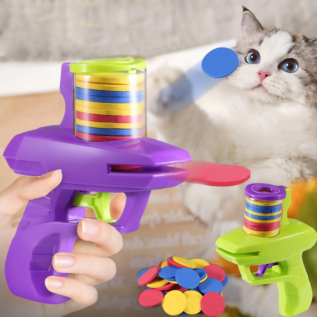 1 Set Mini Carrot Flying Disc Launcher Toy Gun Eva Battle Outdoor Multi Person Sports Soft Bullet Gun Safety Carrot Flying Saucer Gun