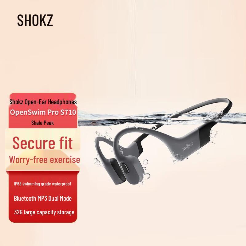 Спортивные наушники с костной проводимостью Shokz OpenSwim Pro S710