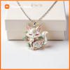 Nouveau Collier Pendentif Renard À Neuf Queues, Motif Nuage Et Pin Émaillé, Style Chinois, Pour Femmes, Bijoux Choker Renard Exquis, Cadeaux