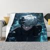 Jujutsu Kaisen-Gojo Satoru Bed Throw Blanket for Sofa Luxury Bedding Fluffy Plaid Custom Blankets King Size Home Interior Knee &