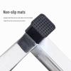 HSDG Stainless Steel Anti-Slip 3-Step Ladder Stool
